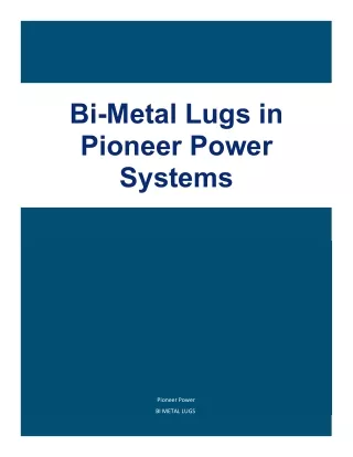 bi metal lugs