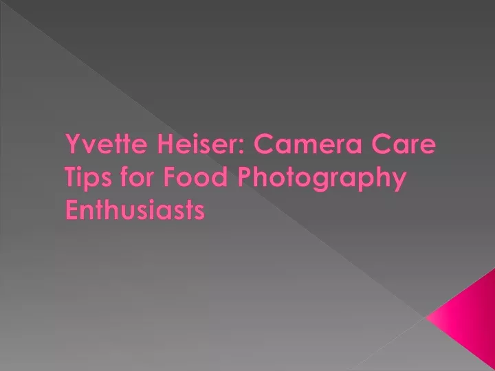 yvette heiser camera care tips for food photography enthusiasts