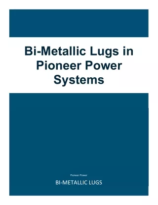 bi-metallic lugs
