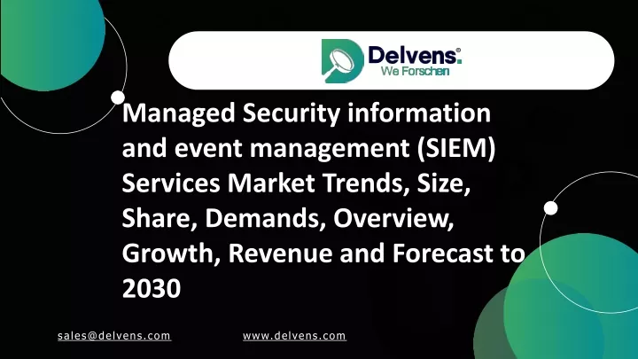 managed security information and event management