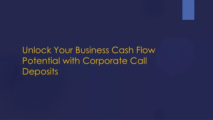 unlock your business cash flow potential with