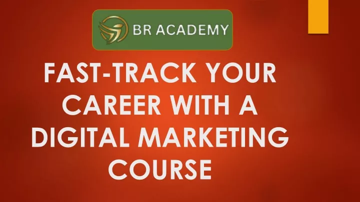 fast track your career with a digital marketing course