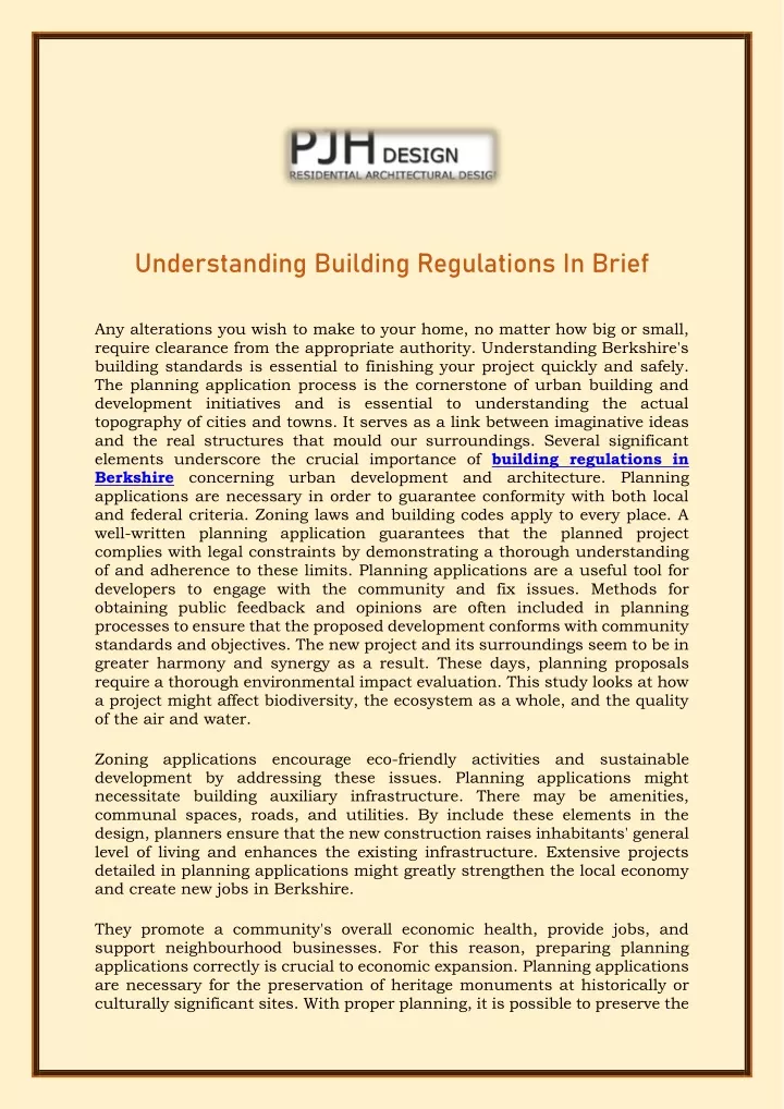 PPT - Understanding Building Regulations In Brief PowerPoint ...