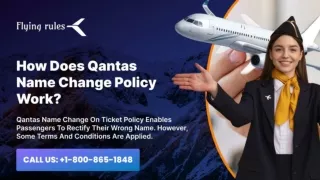How Does Qantas Name Change Policy Work?