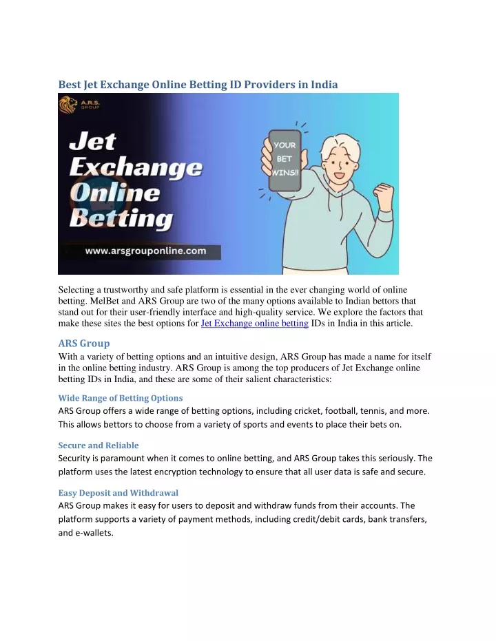 best jet exchange online betting id providers