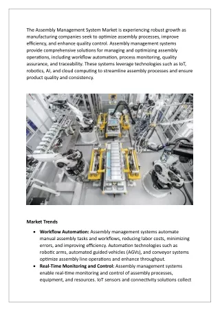 the assembly management system market