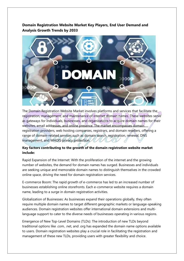 domain registration website market key players