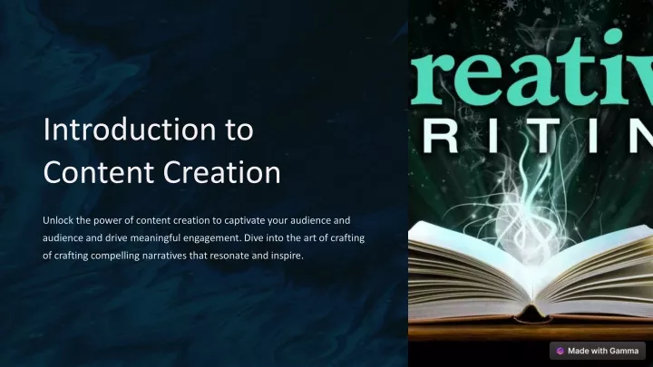 introduction to content creation