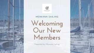 mowana sailing welcoming our new members