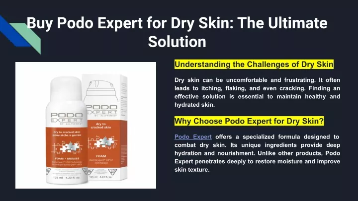 buy podo expert for dry skin the ultimate solution