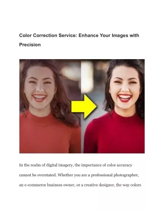 Color Correction Service_ Enhance Your Images with Precision