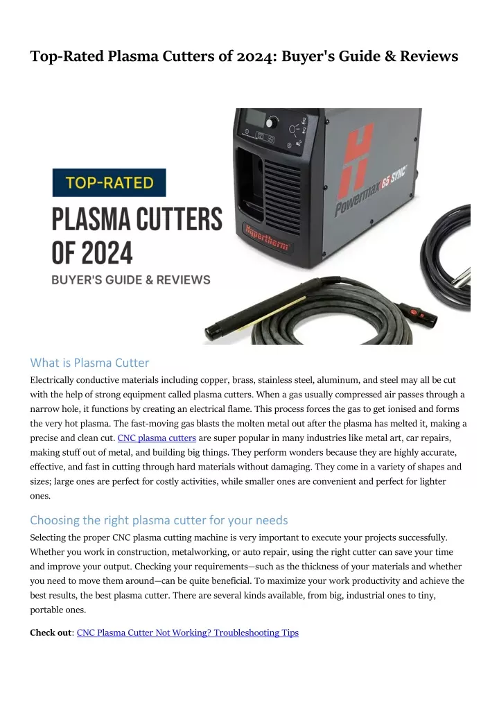 top rated plasma cutters of 2024 buyer s guide