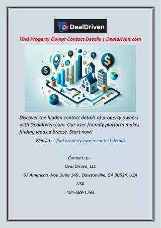 find property owner contact details dealdriven com