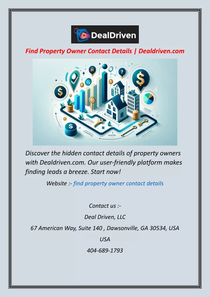 find property owner contact details dealdriven com