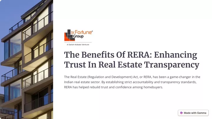 the benefits of rera enhancing trust in real