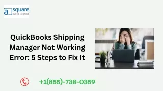 QuickBooks Shipping Manager Not Working Error 5 Steps to Fix It