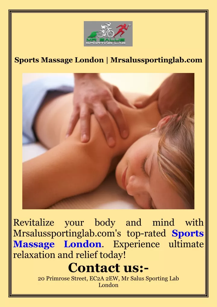 Ppt Sports Massage London Powerpoint Presentation Id13345293 9038