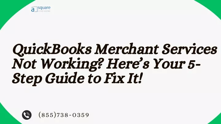 quickbooks merchant services not working here