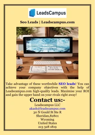 Seo Leads  Leadscampus.com