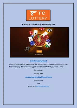 Tc Lottery Download | Tclotteryvip.net