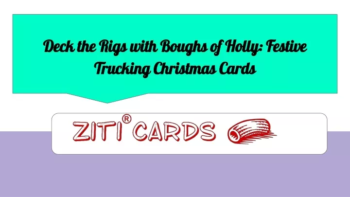 deck the rigs with boughs of holly festive