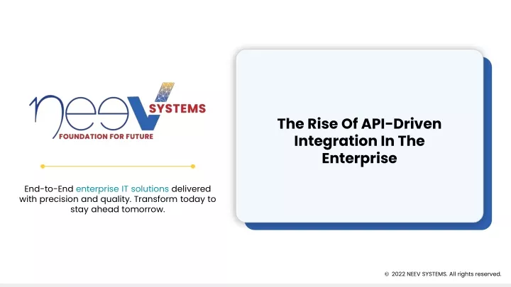 the rise of api driven integration in the enterprise