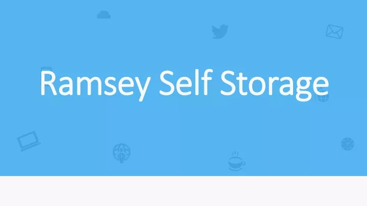 ramsey self storage