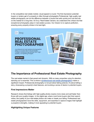 Capture Perfection_ Professional Real Estate Photography by Ovvy- Real Estate Camera