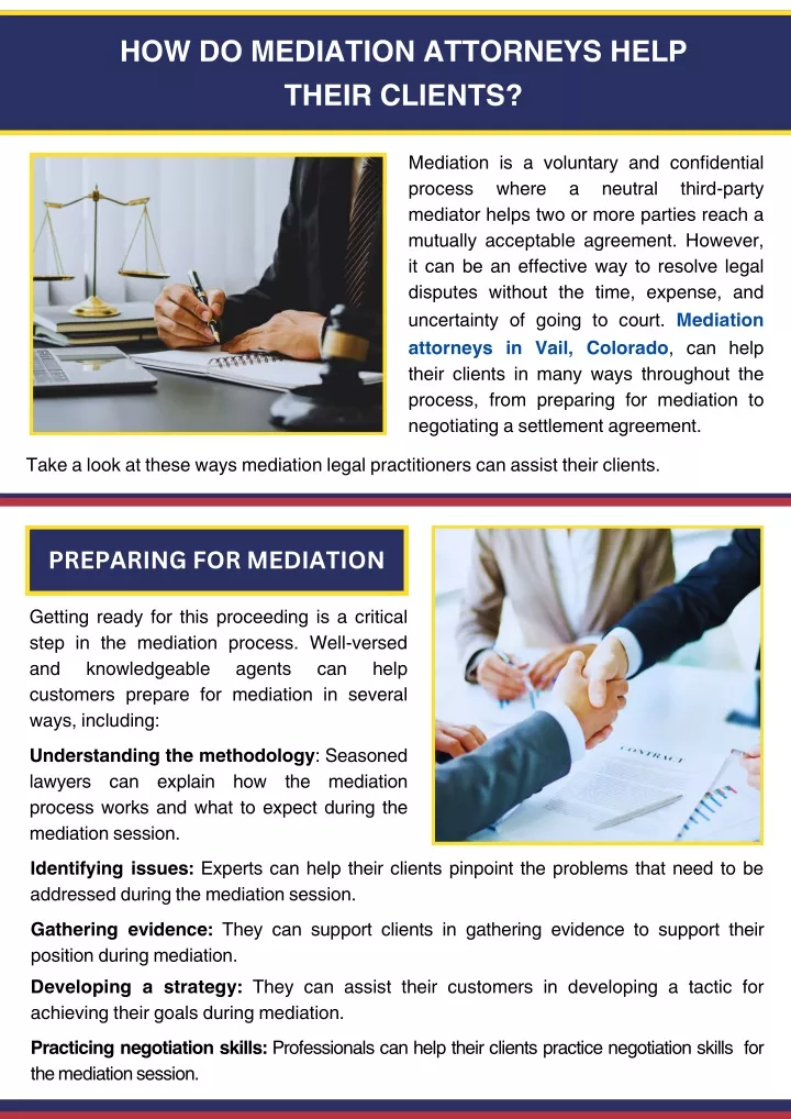 how do mediation attorneys help their clients