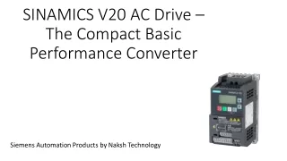SINAMICS V20 – The Compact Basic Performance Converter