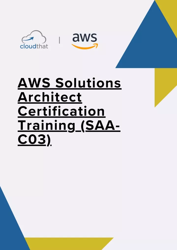 aws solutions architect certification training