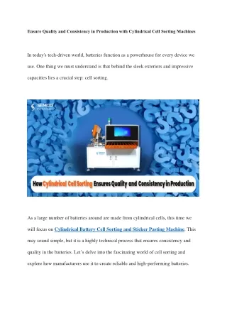 ensure quality and consistency in production with