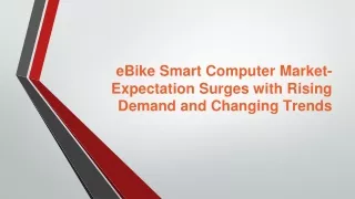 ebike smart computer market expectation surges with rising demand and changing trends