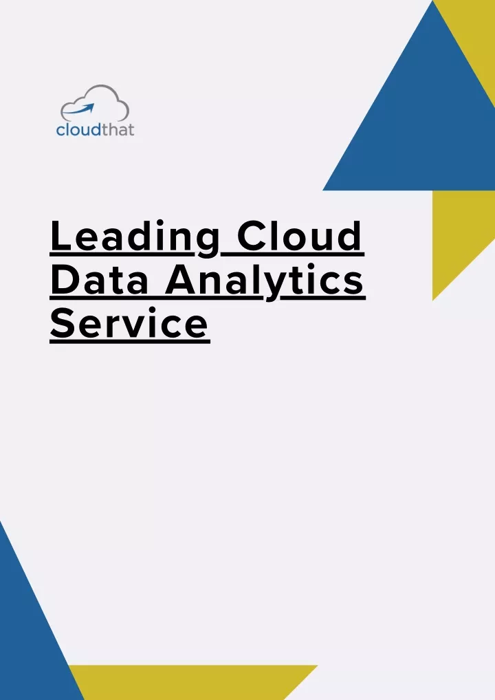 leading cloud data analytics service