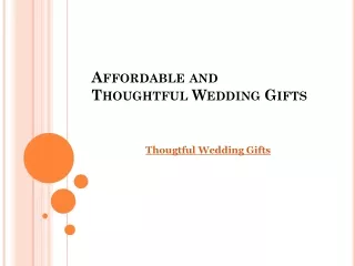 Affordable and Thoughtful Wedding Return Gifts