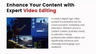 Video Editing Professionals Elevating Your Content with Expert Services