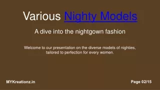 various Nighty model