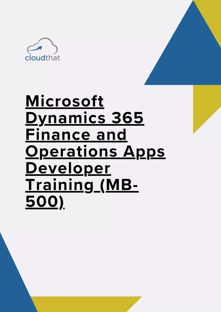 microsoft dynamics 365 finance and operations