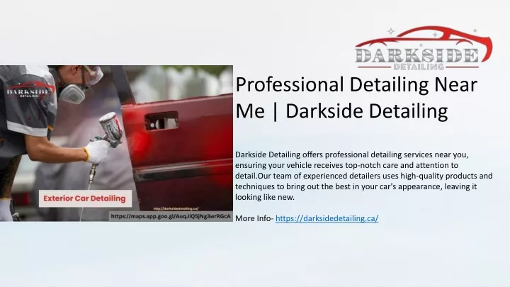 professional detailing near me darkside detailing