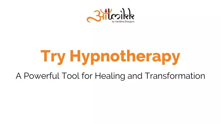 try hypnotherapy