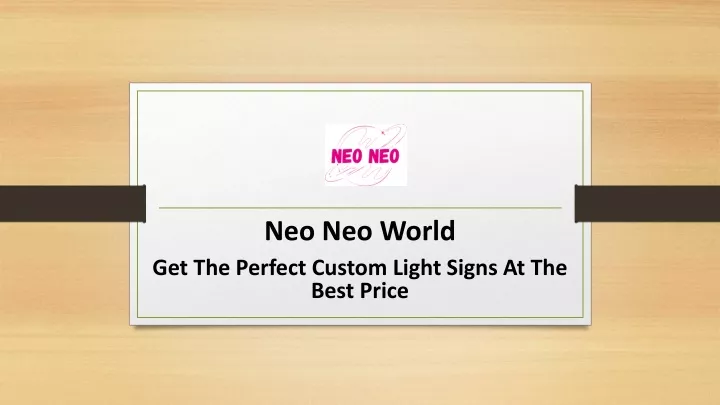 neo neo world get the perfect custom light signs at the best price