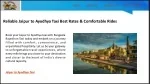Reliable Jaipur to Ayodhya Taxi Best Rates & Comfortable Rides - slide 1
