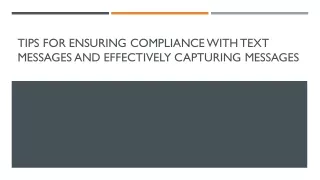 tips for ensuring compliance with text messages