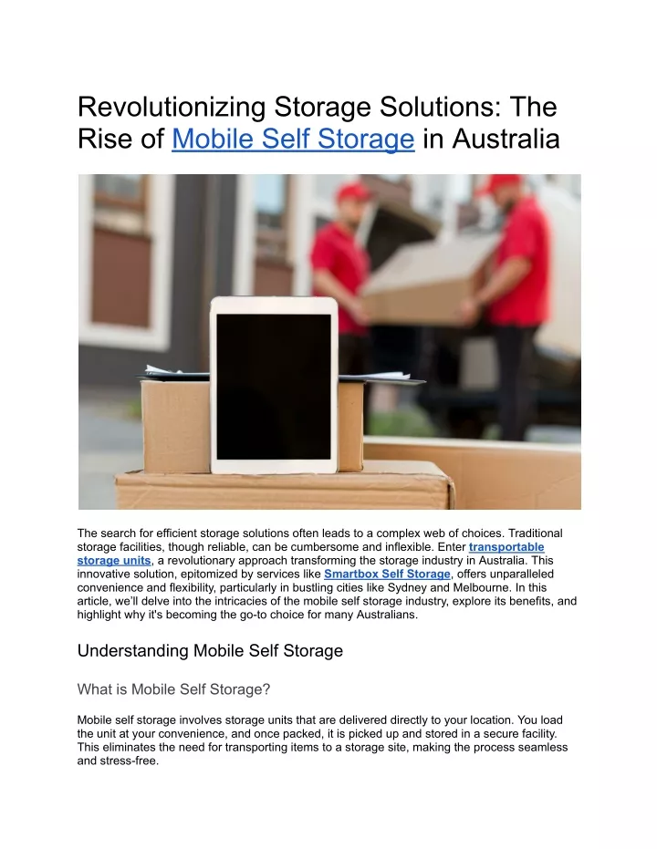 revolutionizing storage solutions the rise