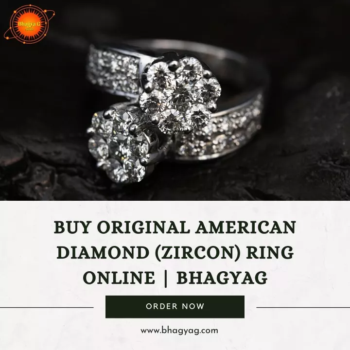 buy original american diamond zircon ring online