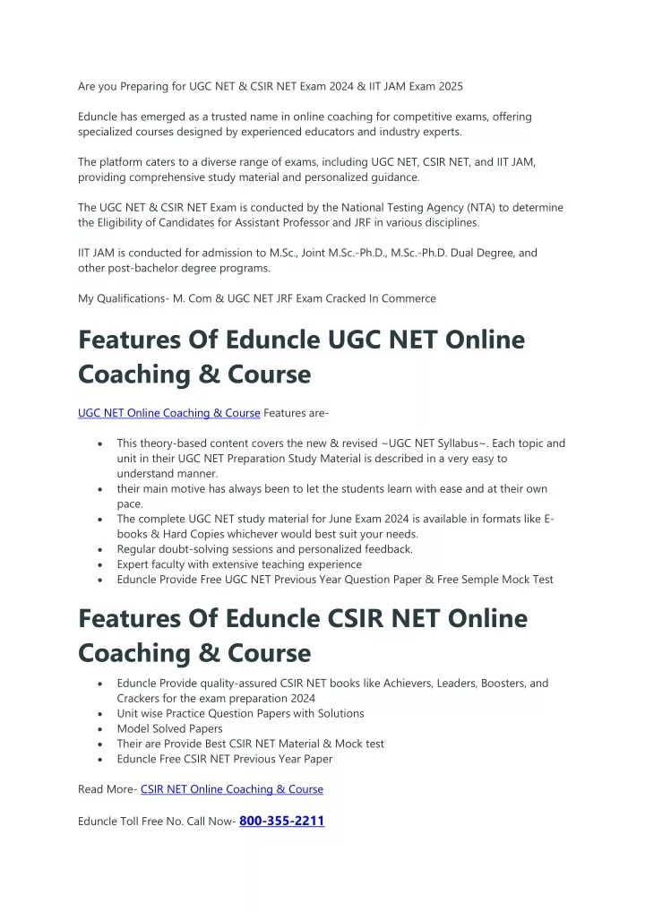 are you preparing for ugc net csir net exam 2024