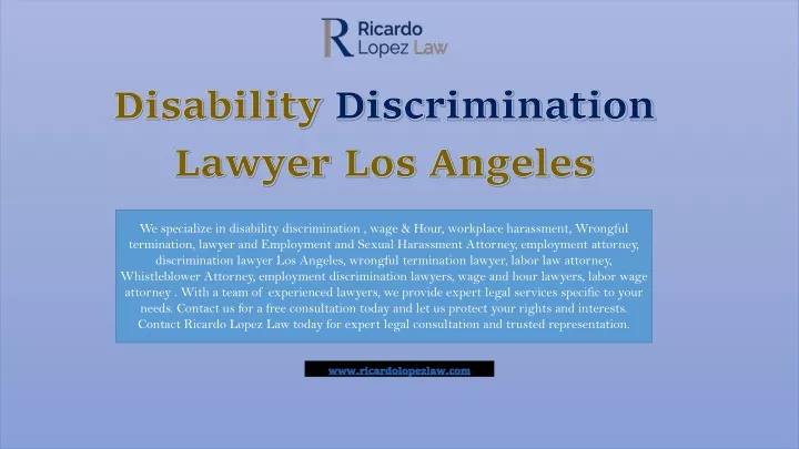 disability discrimination lawyer los angeles