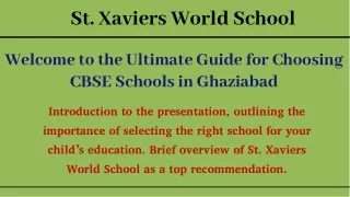 A Parent's Guide to Selecting the Best Ghaziabad CBSE Schools Using Important Co