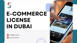 E-Commerce License In Dubai