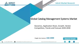 Catalog Management Systems Market Industry Insights & Opportunity Evaluation,